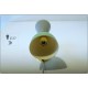 Wall Lamp PLUG IN Art. A-098 - Metal / Brass - GREY / light GREEN