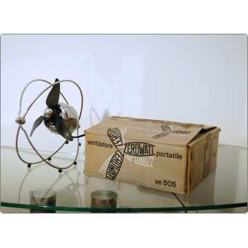 Ventilatore da Tavolo ZEROWATT, Mod. VE 505, Design E. Pirali 1953 - IN BOX
