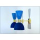 Wall Lamp Art. A-133 - Metal / Brass - Light BLUE / Dark BLUE