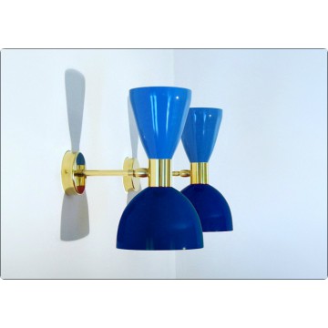 Applique Art. A-133 - Metallo / Ottone - AZZURRO / BLU