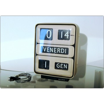 Table Clock / Wall Solari Udine - DATOR 5 - Italy 1955