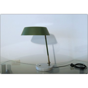 Table Lamp STILUX Milano, Made in Italy 1950 - GREEN Color