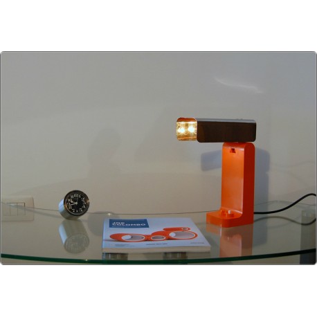 Lampada da Tavolo KARTELL Mod. KD4034 - Joe Colombo 1968 - Arancione