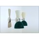 Wall Lamp Art. A-142 - Metal / BRASS Chromed - WHITE / Dark GREEN