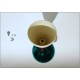 Wall Lamp Art. A-142 - Metal / BRASS Chromed - WHITE / Dark GREEN