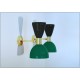 Wall Lamp Art. A-146 - Metal / Brass - BLACK - Dark GREEN