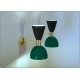 Applique Art. A-146 - Metallo / Ottone - NERO - VERDE Scuro