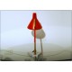 Table Lamp STILUX Milano, Made in Italy 1950 - RED Color