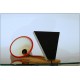 Table Lamp STILUX Milano, Made in Italy 1950 - RED Color