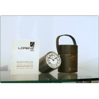 Table Clock LORENZ Mod. STATIC, Swiss 1959 - Dark Grey