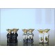 SET of three Ceramics LENCI Turin - Mod. " MONACHELLE "