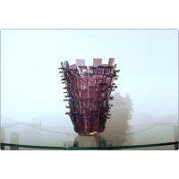 VENINI - Vase by Fulvio Bianconi Mod. RITAGLI – Limited Edition. PINK