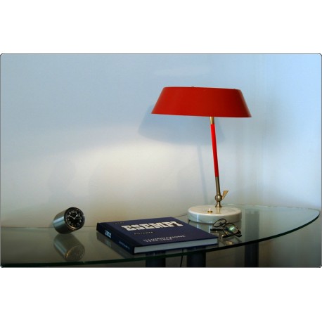 Table Lamp STILUX Milano, Made in Italy 1950 - RED Color