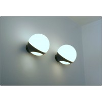 Applique SFERA GLASS - Large 18 Cm - Art. A-300 - NERO