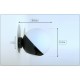 Wall Lamp GLASS SPHERE - Large 18 Cm - Art. A-300 - BLACK Color
