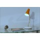 Table Lamp Art. TL-310 - Brass / Marble - ORANGE Color