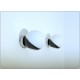 Applique SFERA GLASS Art. A-301 - NERO / Cromo