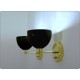Wall Lamp Art. A-091 - Metal / Brass - BLACK - With Switch