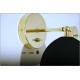 Applique Art. A-091 - Metallo / Ottone - NERO - Con Interruttore