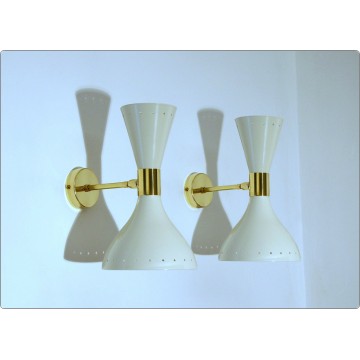 Applique Art. A-149 - Metallo / Ottone - BIANCO