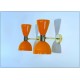 Wall Lamp Art. A-035 - Metal / Brass - ORANGE Color