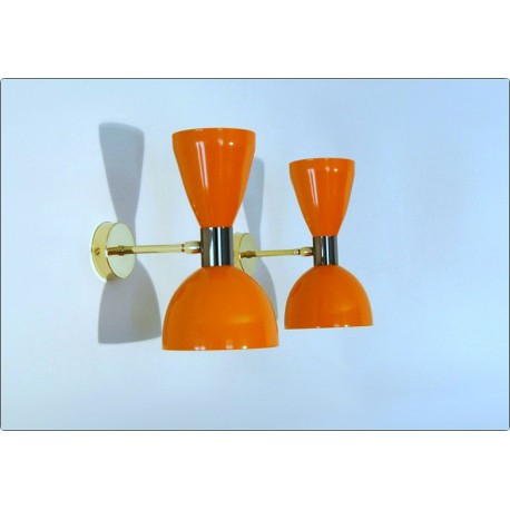 Applique Art. A-039 - Metallo / Ottone - ARANCIONE