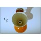 Applique Art. A-035 - Metallo / Ottone - VERDE Chiaro / ARANCIONE
