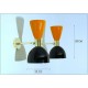 Wall Lamp Art. A-041 - Metal / Brass - ORANGE / BLACK Color