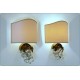 Pair of wall Lamps - Bunch of Grapes - Brass and Murano glass 1960