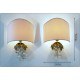 Pair of wall Lamps - Bunch of Grapes - Brass and Murano glass 1960