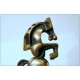 Scultura in bronzo DOMENICO COLANZI - Cavallo Rampante - 1983