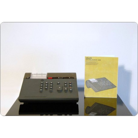 Calcolatrice Olivetti Mod. DIVISUMMA 28, Design M. Bellini, Italy 1973