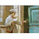 Rialdo Guizzardi - Oil on canvas - The telegraph messenger