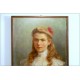 Else Luedecke - Olio su tela - Ritratto di giovane ragazza - 20th century