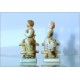 PRECIOSA Torino - Pair of Majolica figurines - 1940 ca