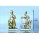 PRECIOSA Torino - Pair of Majolica figurines - 1940 ca