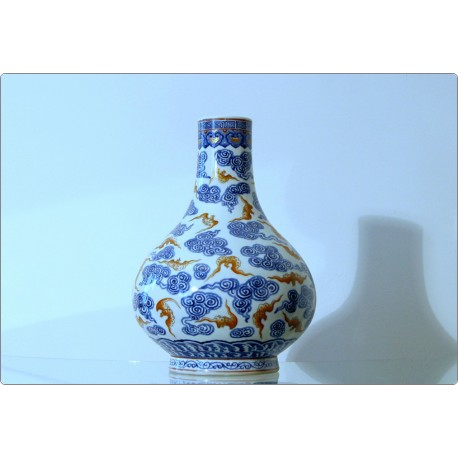 Vaso in Porcellana - Dinastia QING - Periodo Guangxu 大清光緒年製 ( 1875-1908 )
