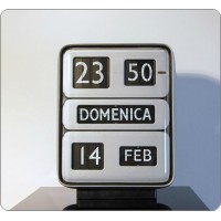 Table Clock / Wall Solari Udine, Mod. DATOR 5, Design G. Valle, Italy 1955