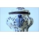 FAENZA Majolica Potiche - 19th century - White / Blue