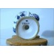 FAENZA Majolica Potiche - 19th century - White / Blue