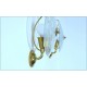 L. FONTANA Pair of wall lamps - Brass / Glass - Mid-Century '50