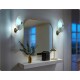 L. FONTANA Pair of wall lamps - Brass / Glass - Mid-Century '50