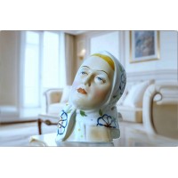 Scultura in Ceramica Antonio Ronzan - Donna con velo - Italy 1940