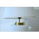 STILNOVO Table Lamp - Glass / Brass - Italy '60