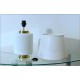 STILNOVO Table Lamp - Glass / Brass - Italy '60