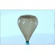 VENINI Hourglass - LIMITED ED. 30 Cm - F. Bianconi Murano - Aquamarine / Beige