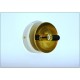 Pair of Wall Light GLASS SPHERE Art. A-068 - Brass structure - WHITE