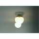 Coppia di Applique SFERA GLASS Art. A-068 - Struttura in Ottone - BIANCO