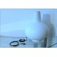 FONTANA ARTE Lampada / Vaso da Tavolo - Ottone / Vetro - Max Ingrand 1955
