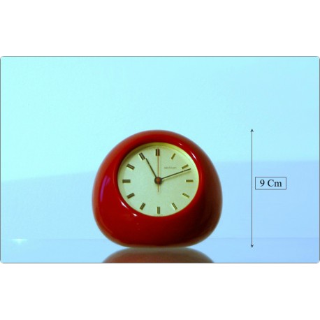 Table Clock SECTICON Mod. T2 - Design A. Mangiarotti, Swiss Made 1956 - RED
